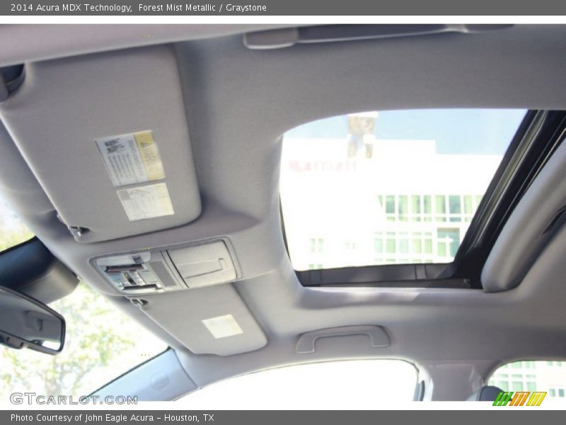 Forest Mist Metallic / Graystone 2014 Acura MDX Technology