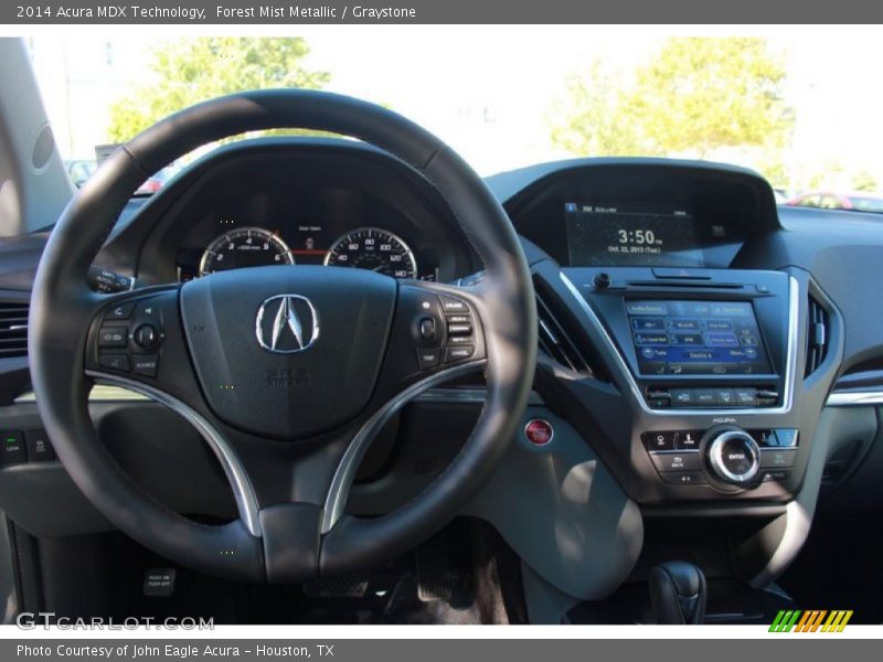 Forest Mist Metallic / Graystone 2014 Acura MDX Technology