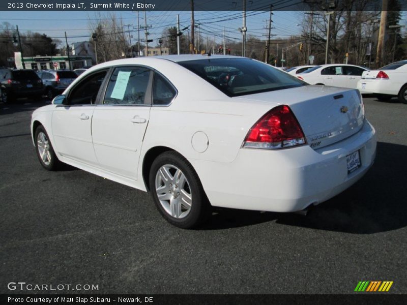 Summit White / Ebony 2013 Chevrolet Impala LT