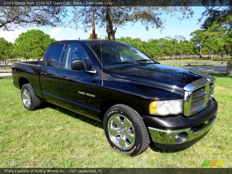 Black / Dark Slate Gray 2003 Dodge Ram 1500 SLT Quad Cab