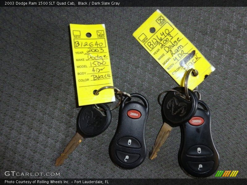 Black / Dark Slate Gray 2003 Dodge Ram 1500 SLT Quad Cab
