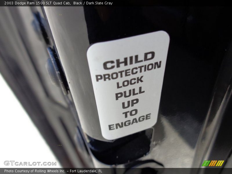 Black / Dark Slate Gray 2003 Dodge Ram 1500 SLT Quad Cab