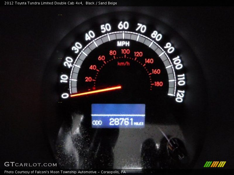 Black / Sand Beige 2012 Toyota Tundra Limited Double Cab 4x4