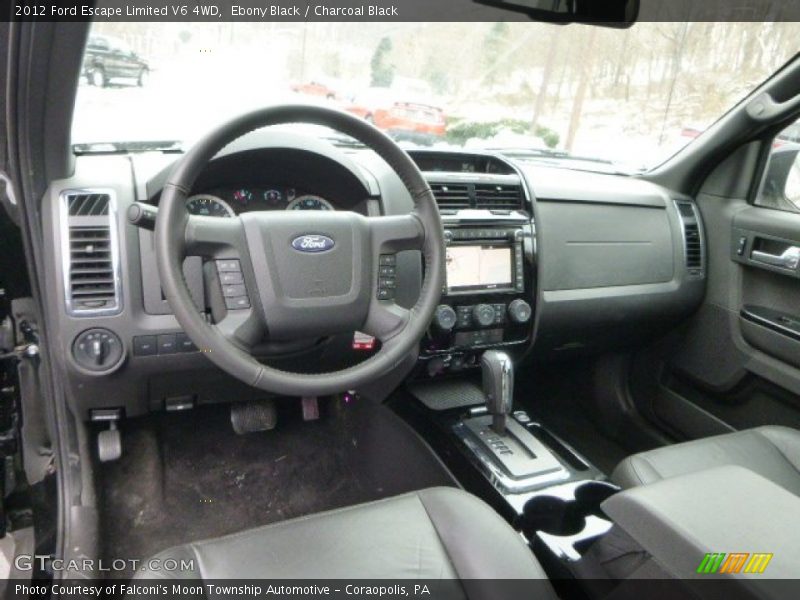 Ebony Black / Charcoal Black 2012 Ford Escape Limited V6 4WD