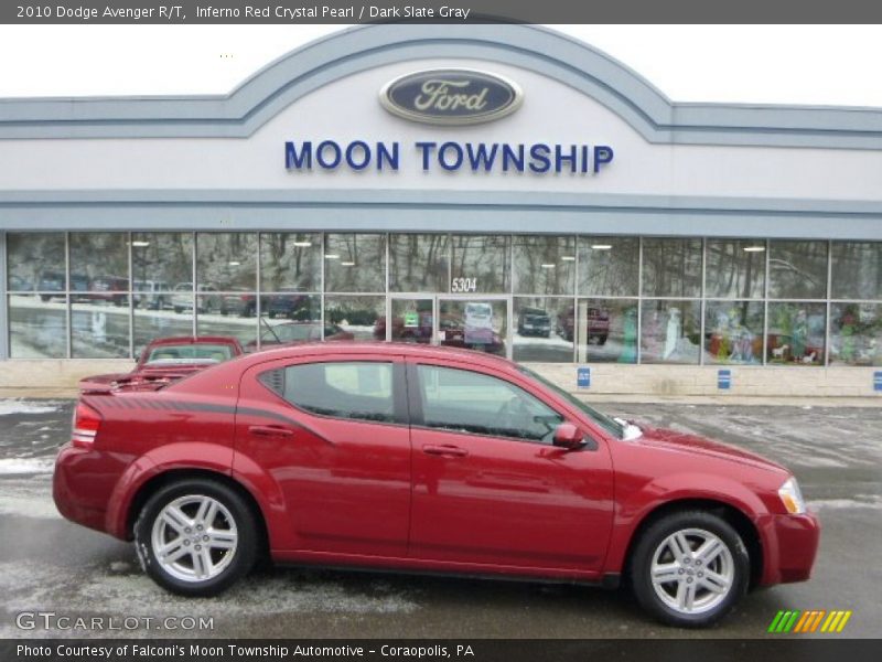 Inferno Red Crystal Pearl / Dark Slate Gray 2010 Dodge Avenger R/T