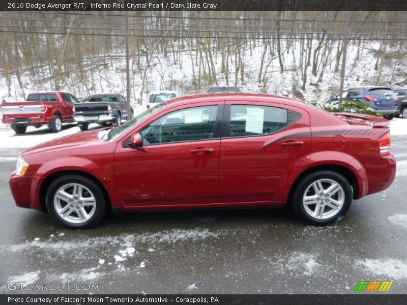 Inferno Red Crystal Pearl / Dark Slate Gray 2010 Dodge Avenger R/T