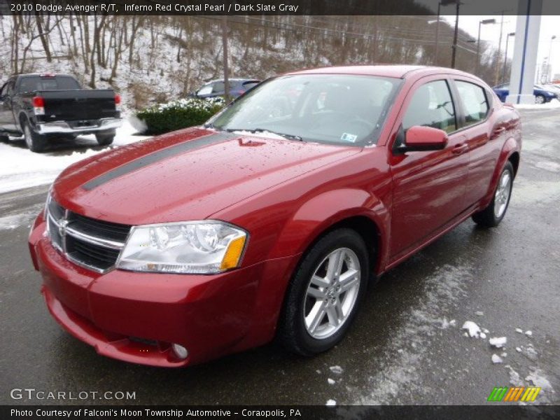 Inferno Red Crystal Pearl / Dark Slate Gray 2010 Dodge Avenger R/T