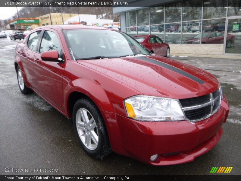 Inferno Red Crystal Pearl / Dark Slate Gray 2010 Dodge Avenger R/T