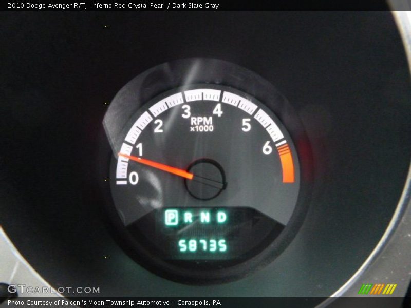 Inferno Red Crystal Pearl / Dark Slate Gray 2010 Dodge Avenger R/T
