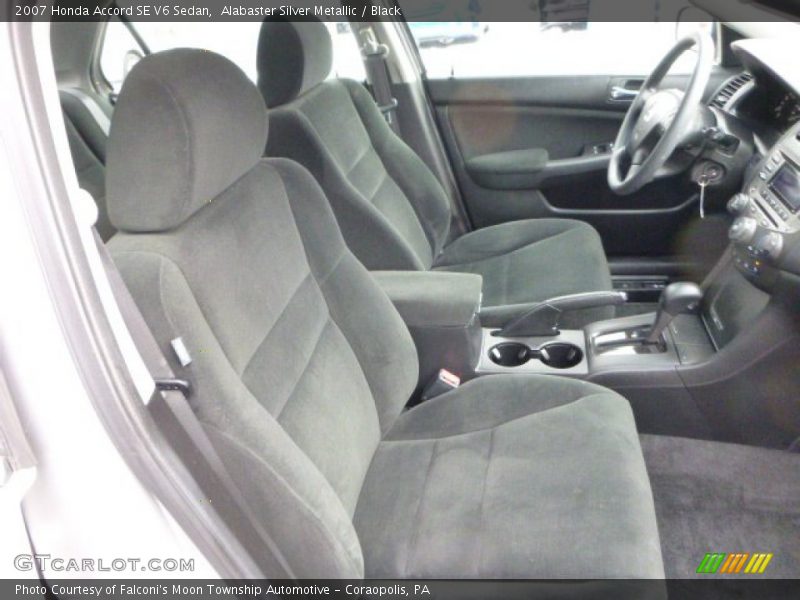 Alabaster Silver Metallic / Black 2007 Honda Accord SE V6 Sedan