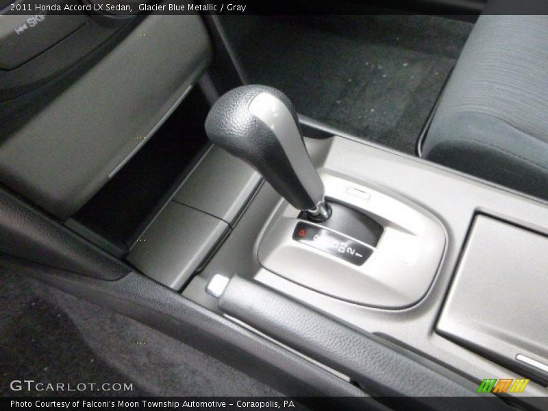 Glacier Blue Metallic / Gray 2011 Honda Accord LX Sedan