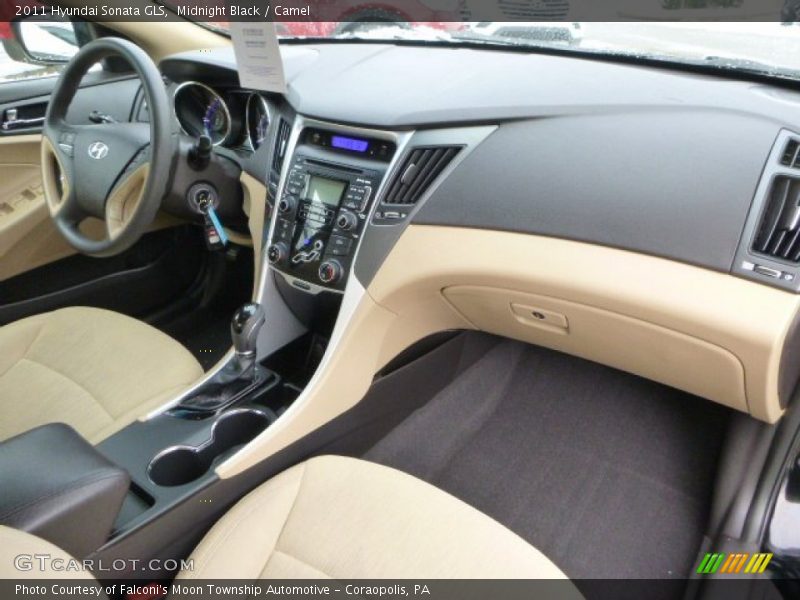 Midnight Black / Camel 2011 Hyundai Sonata GLS