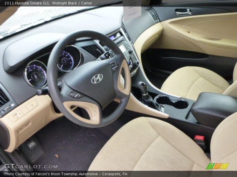 Midnight Black / Camel 2011 Hyundai Sonata GLS