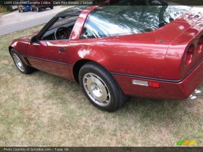 Dark Red Metallic / Saddle 1986 Chevrolet Corvette Coupe