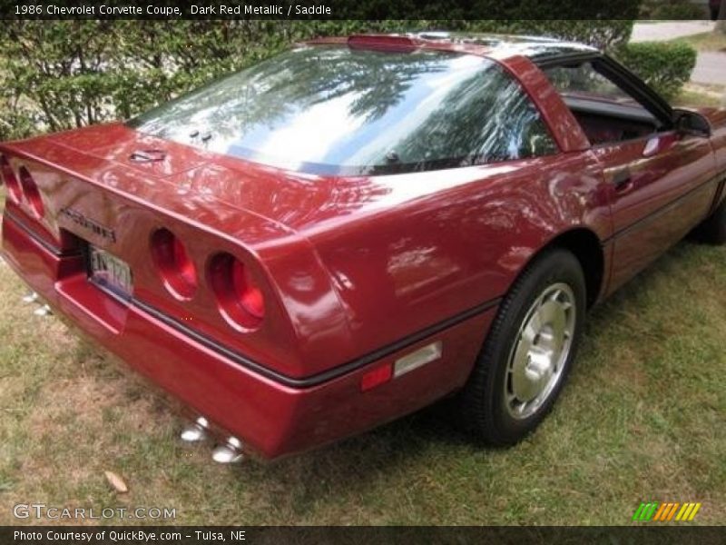 Dark Red Metallic / Saddle 1986 Chevrolet Corvette Coupe