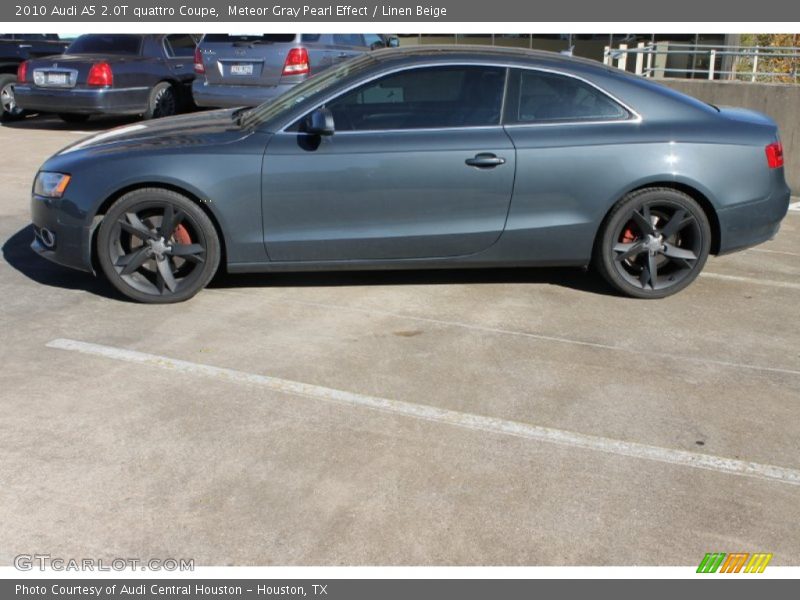 Meteor Gray Pearl Effect / Linen Beige 2010 Audi A5 2.0T quattro Coupe