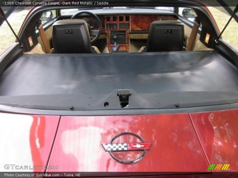 Dark Red Metallic / Saddle 1986 Chevrolet Corvette Coupe
