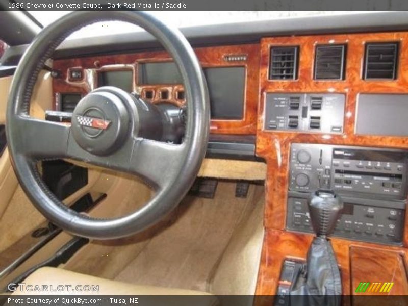 Dark Red Metallic / Saddle 1986 Chevrolet Corvette Coupe