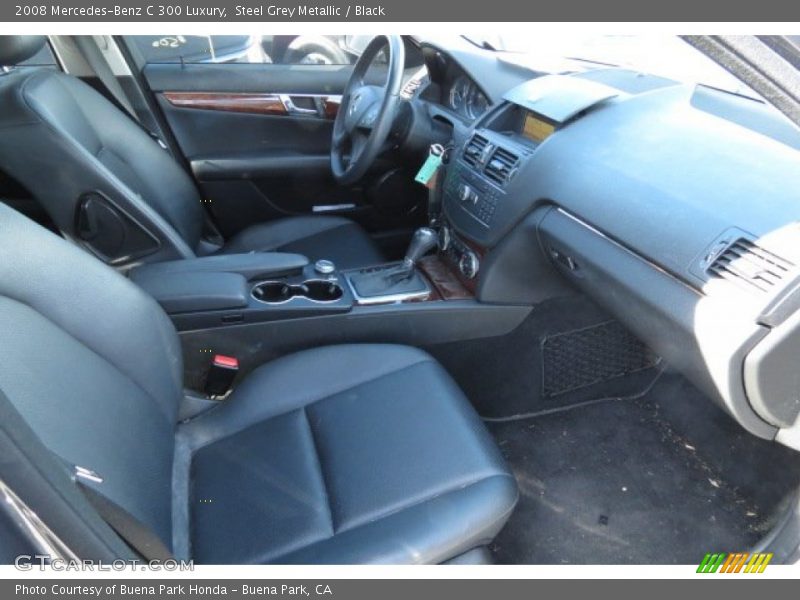Steel Grey Metallic / Black 2008 Mercedes-Benz C 300 Luxury
