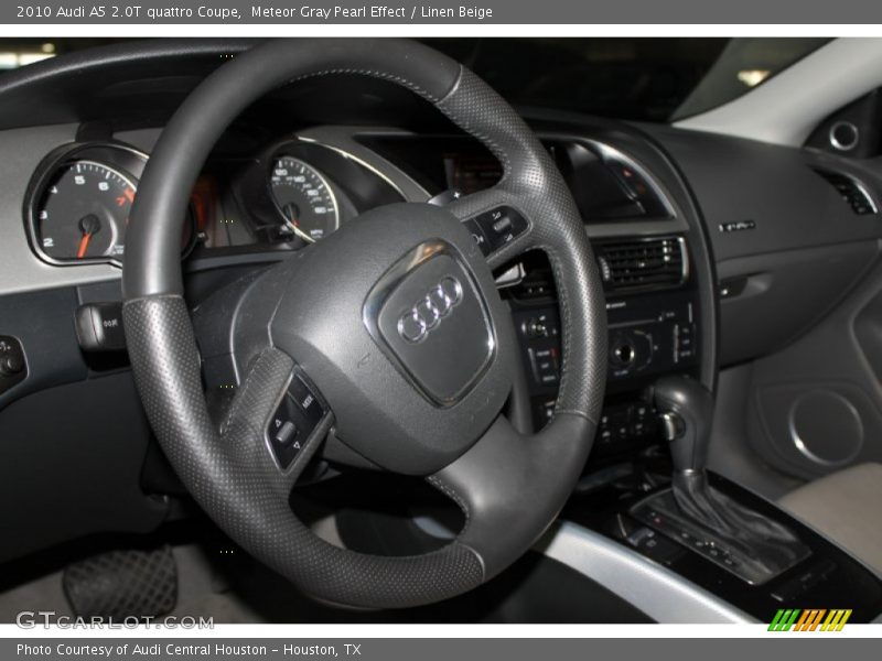 Meteor Gray Pearl Effect / Linen Beige 2010 Audi A5 2.0T quattro Coupe
