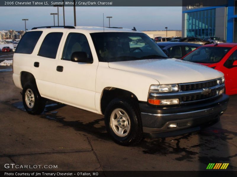 Summit White / Gray/Dark Charcoal 2006 Chevrolet Tahoe LS