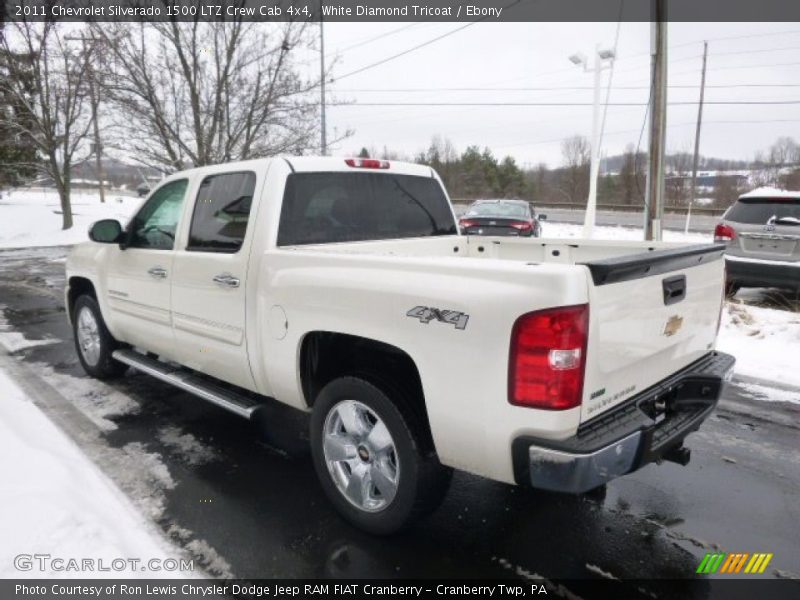 White Diamond Tricoat / Ebony 2011 Chevrolet Silverado 1500 LTZ Crew Cab 4x4