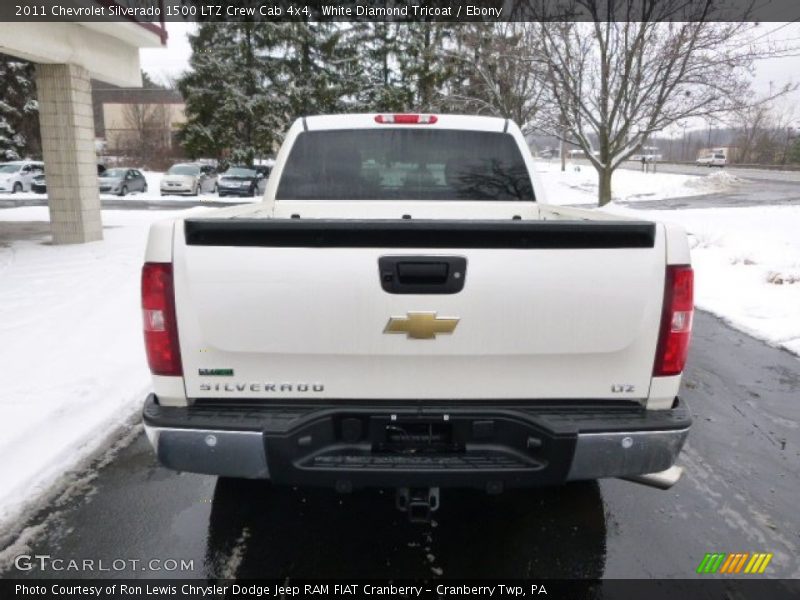 White Diamond Tricoat / Ebony 2011 Chevrolet Silverado 1500 LTZ Crew Cab 4x4