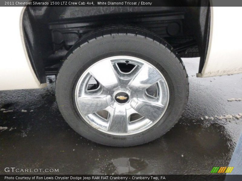 White Diamond Tricoat / Ebony 2011 Chevrolet Silverado 1500 LTZ Crew Cab 4x4