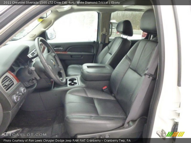 White Diamond Tricoat / Ebony 2011 Chevrolet Silverado 1500 LTZ Crew Cab 4x4
