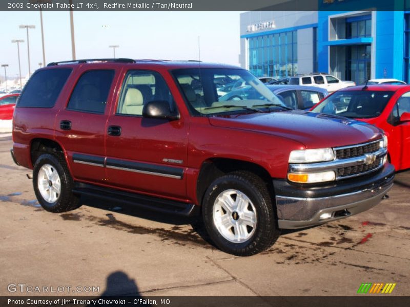 Redfire Metallic / Tan/Neutral 2003 Chevrolet Tahoe LT 4x4