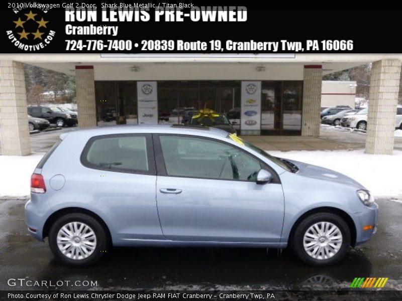 Shark Blue Metallic / Titan Black 2010 Volkswagen Golf 2 Door