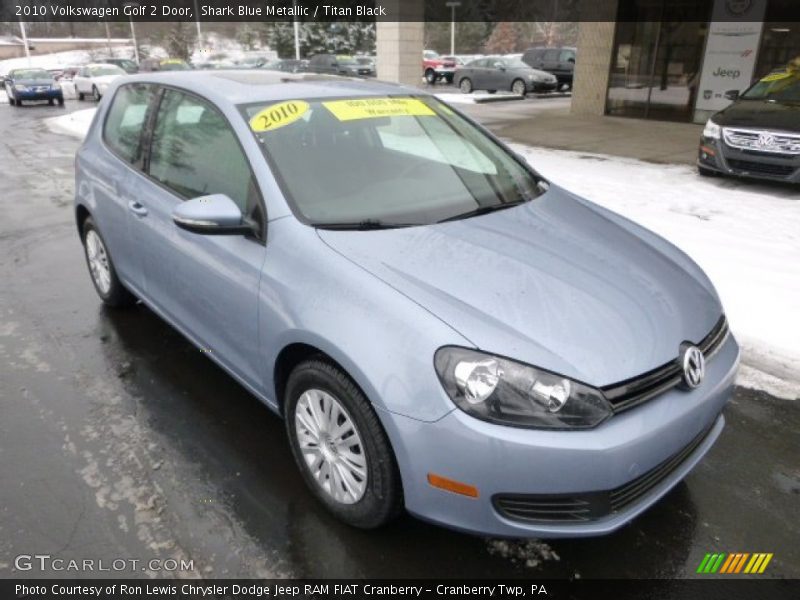 Front 3/4 View of 2010 Golf 2 Door