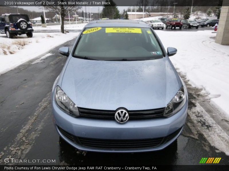 Shark Blue Metallic / Titan Black 2010 Volkswagen Golf 2 Door