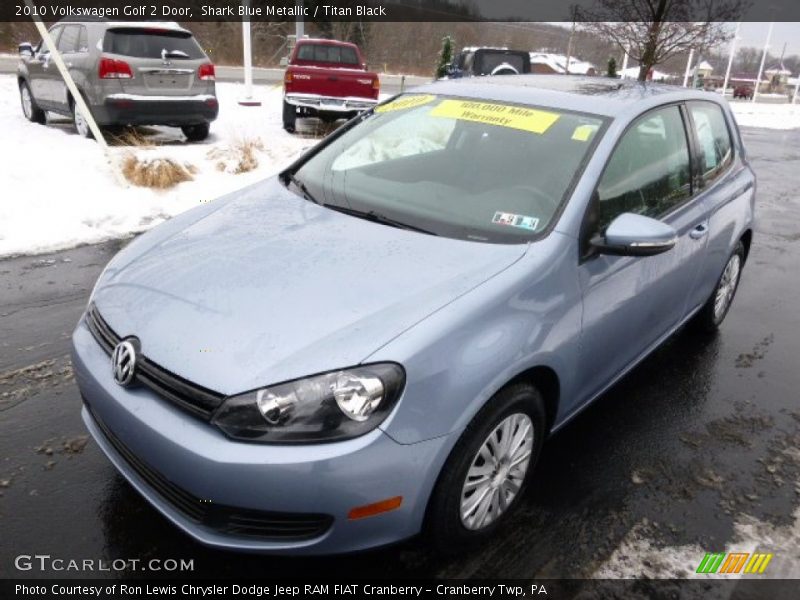 Shark Blue Metallic / Titan Black 2010 Volkswagen Golf 2 Door