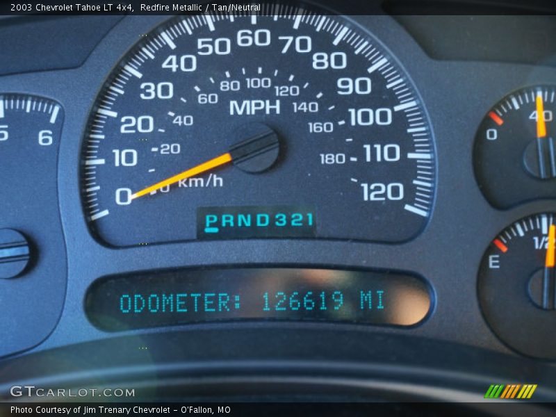 Redfire Metallic / Tan/Neutral 2003 Chevrolet Tahoe LT 4x4