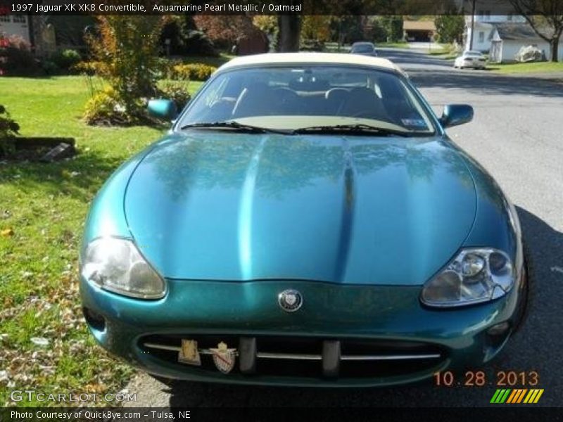 Aquamarine Pearl Metallic / Oatmeal 1997 Jaguar XK XK8 Convertible