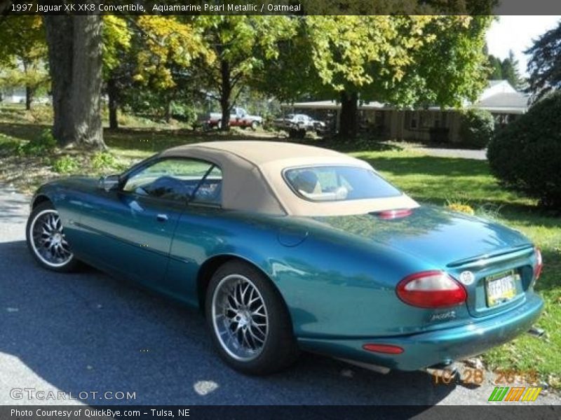Aquamarine Pearl Metallic / Oatmeal 1997 Jaguar XK XK8 Convertible