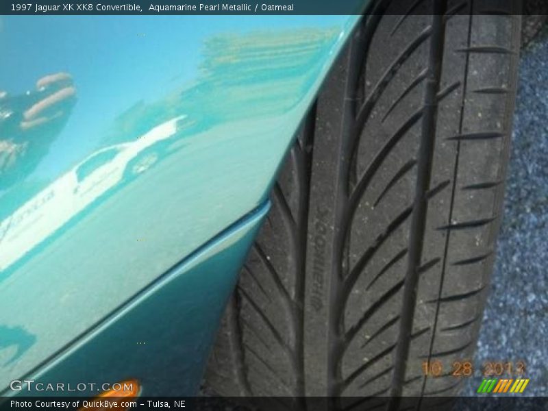 Aquamarine Pearl Metallic / Oatmeal 1997 Jaguar XK XK8 Convertible