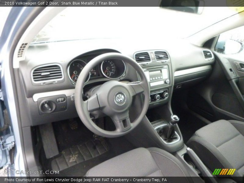 Shark Blue Metallic / Titan Black 2010 Volkswagen Golf 2 Door