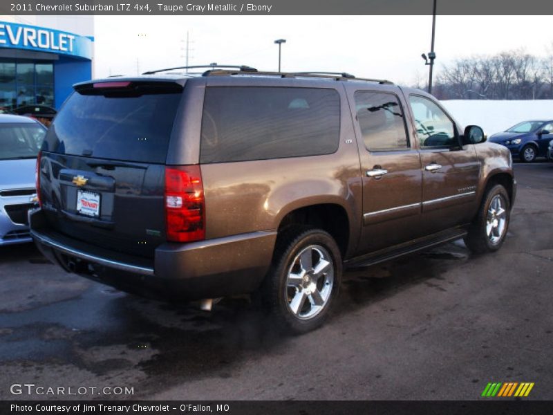 Taupe Gray Metallic / Ebony 2011 Chevrolet Suburban LTZ 4x4