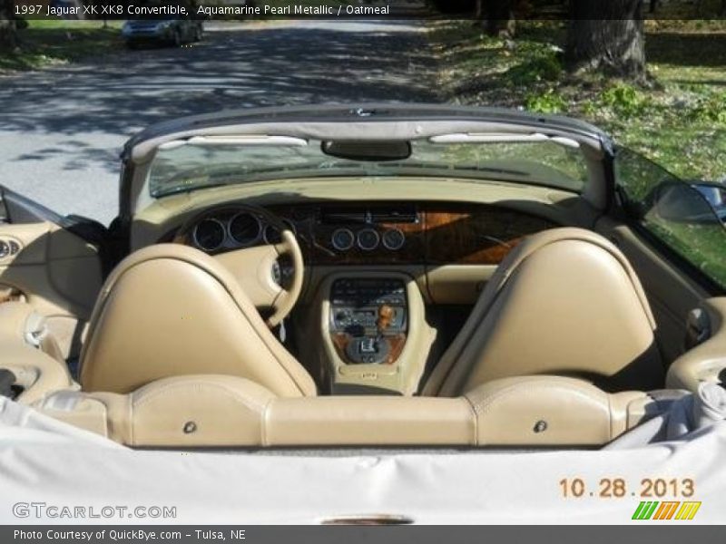 Aquamarine Pearl Metallic / Oatmeal 1997 Jaguar XK XK8 Convertible