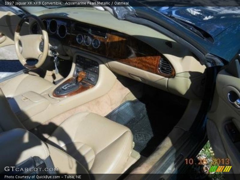 Aquamarine Pearl Metallic / Oatmeal 1997 Jaguar XK XK8 Convertible