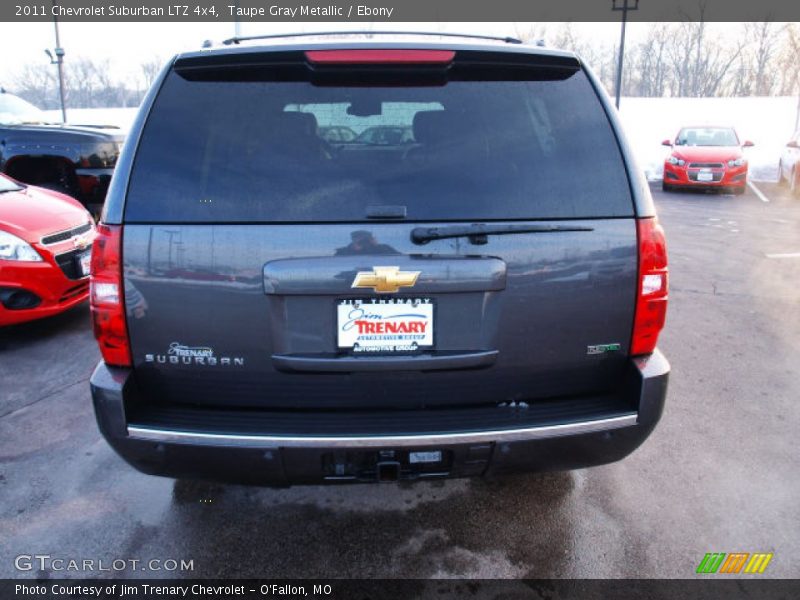 Taupe Gray Metallic / Ebony 2011 Chevrolet Suburban LTZ 4x4