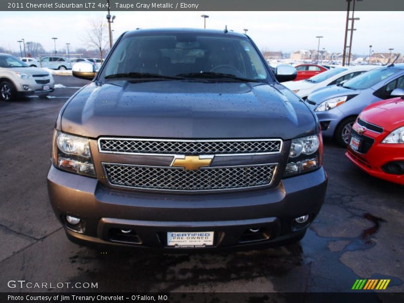 Taupe Gray Metallic / Ebony 2011 Chevrolet Suburban LTZ 4x4