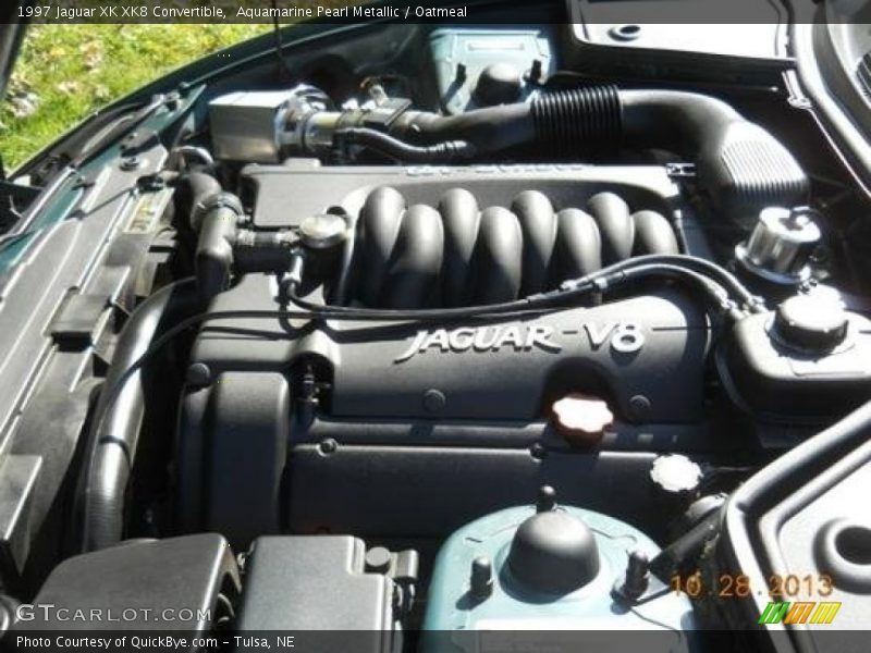 Aquamarine Pearl Metallic / Oatmeal 1997 Jaguar XK XK8 Convertible