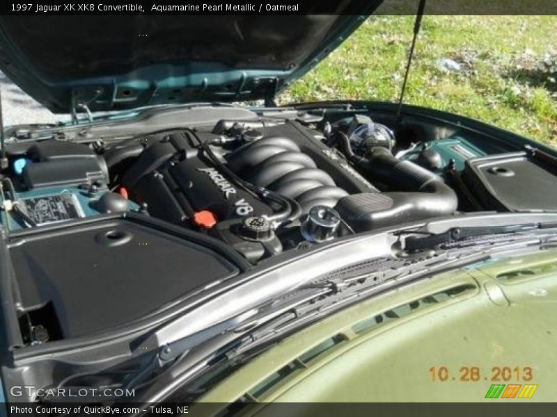 Aquamarine Pearl Metallic / Oatmeal 1997 Jaguar XK XK8 Convertible