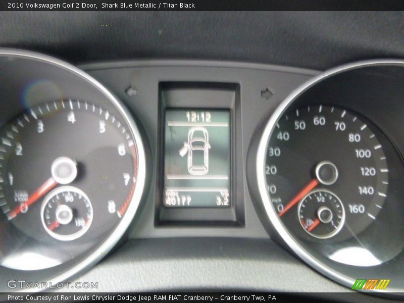 Shark Blue Metallic / Titan Black 2010 Volkswagen Golf 2 Door