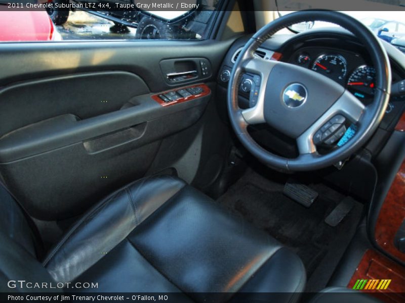 Taupe Gray Metallic / Ebony 2011 Chevrolet Suburban LTZ 4x4