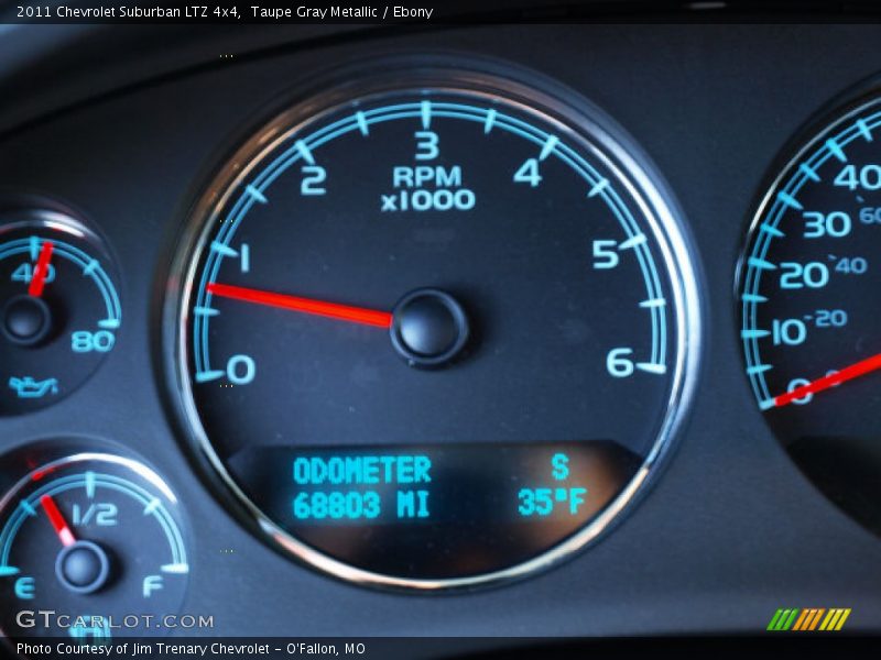 Taupe Gray Metallic / Ebony 2011 Chevrolet Suburban LTZ 4x4