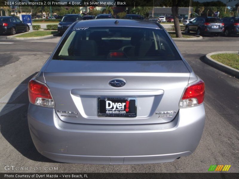Ice Silver Metallic / Black 2014 Subaru Impreza 2.0i Premium 4 Door